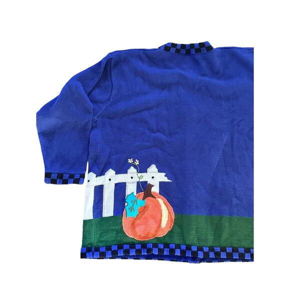 Storybook Knits Women Button Down Halloween Christmas Cardigan Plus Size 3X - Picture 7 of 8